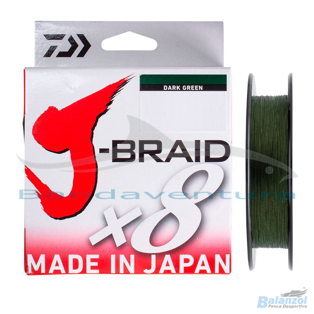 daiwa-j-braid-x8-green-300mt STRUNA J-BRAID X8 DARK GREEN 300m - Slika 1